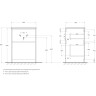 База под раковину BELBAGNO KRAFT KRAFT-600-2C-PIA-RT