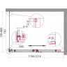 Душевой уголок BELBAGNO ACQUA-AH-1-120/80-C-Cr