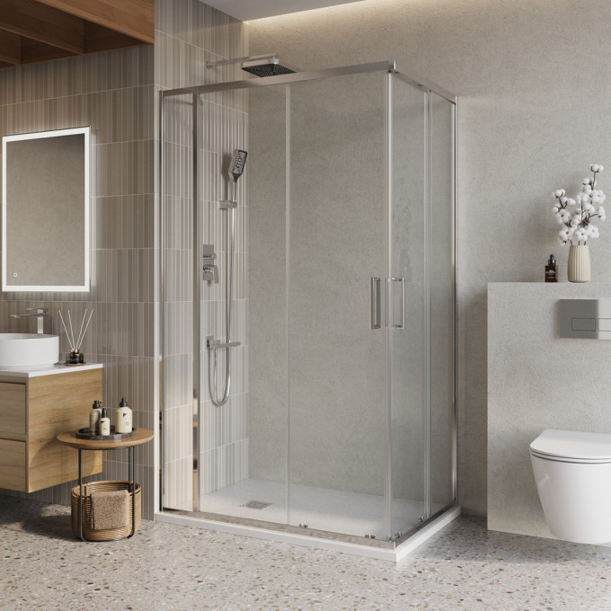 Душевой уголок BELBAGNO LUCE-AH-21-150/90-C-Cr