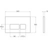 Кнопка смыва BELBAGNO BB040CR.MAT