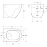 Унитаз подвесной безободковый BELBAGNO FLAY-TOR BB053CH-TOR-FC/BB2034SC